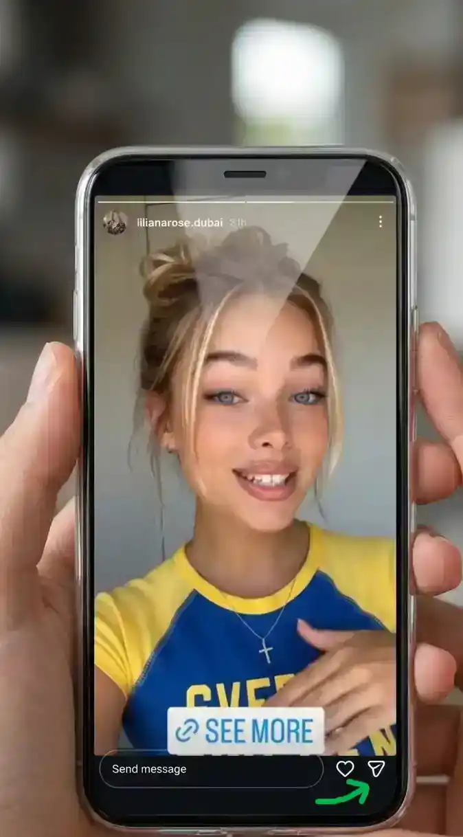 Step 1 - Copy Instagram Story link from the share menu