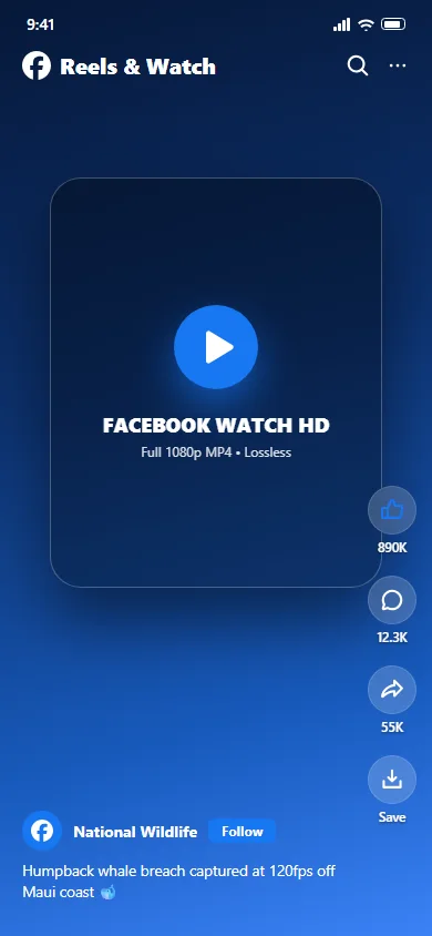 Facebook Reels screenshot