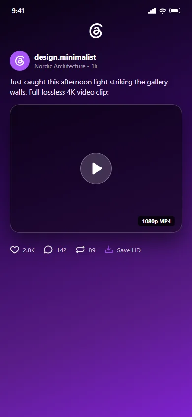 Threads post screenshot